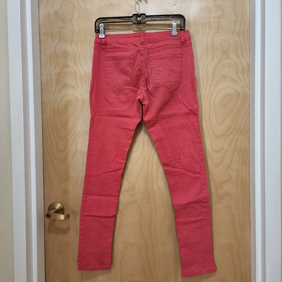 Stretch Neon Salmon Jeans - Picture 4 of 8